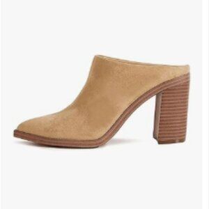 Tan Suede Mules